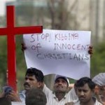 manifestazione contro le violenze ai cristiani in Pakistan