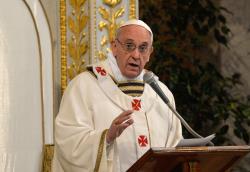 Papa Francesco nella Basilica di San Paolo: testimoniare con la parola e la vita.