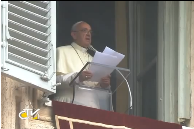Papa Francesco: Angelus di domenica 15 settembre 2013