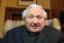 Mons. Georg Ratzinger festeggia i suoi 90 anni con Benedetto XVI