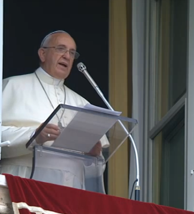 Papa Francesco. Angelus del 20 luglio 2014