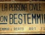 antico cartello antibestemmia