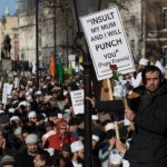 manifestazione di mussulmani a Londra