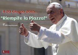 Papa Francesco sprona a riempire la piazza il 20 giugno, contro le “colonizzazioni ideologiche che avvelenano i nostri figli”