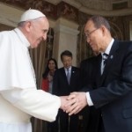 Francesco con Ban Ki-moon