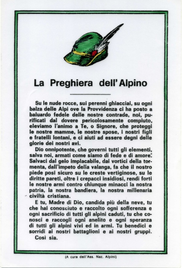 Censurata la preghiera degli alpini per non offendere gli immigrati